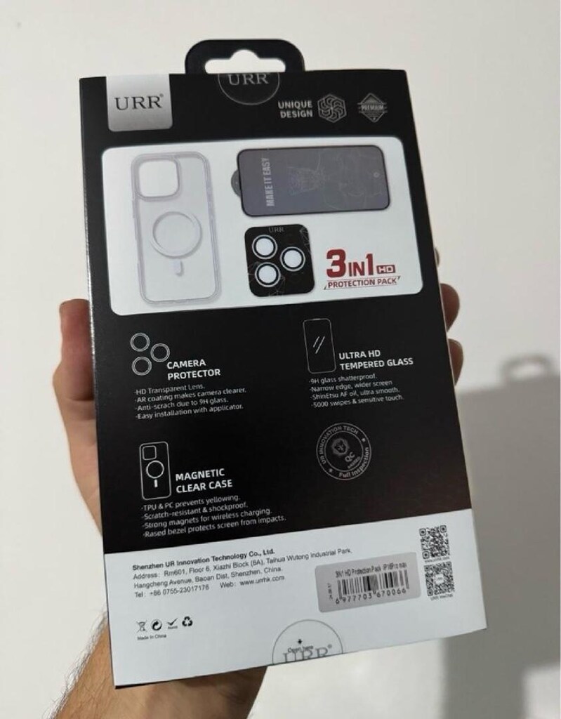 Apple iphone 16 Pro Max Kılıf, kamera koruma, ekran koruyucu 3 in 1 - 3