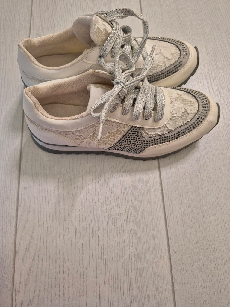 Sıfıır Derimod Beyaz Dantel Desenli Sneaker - 2