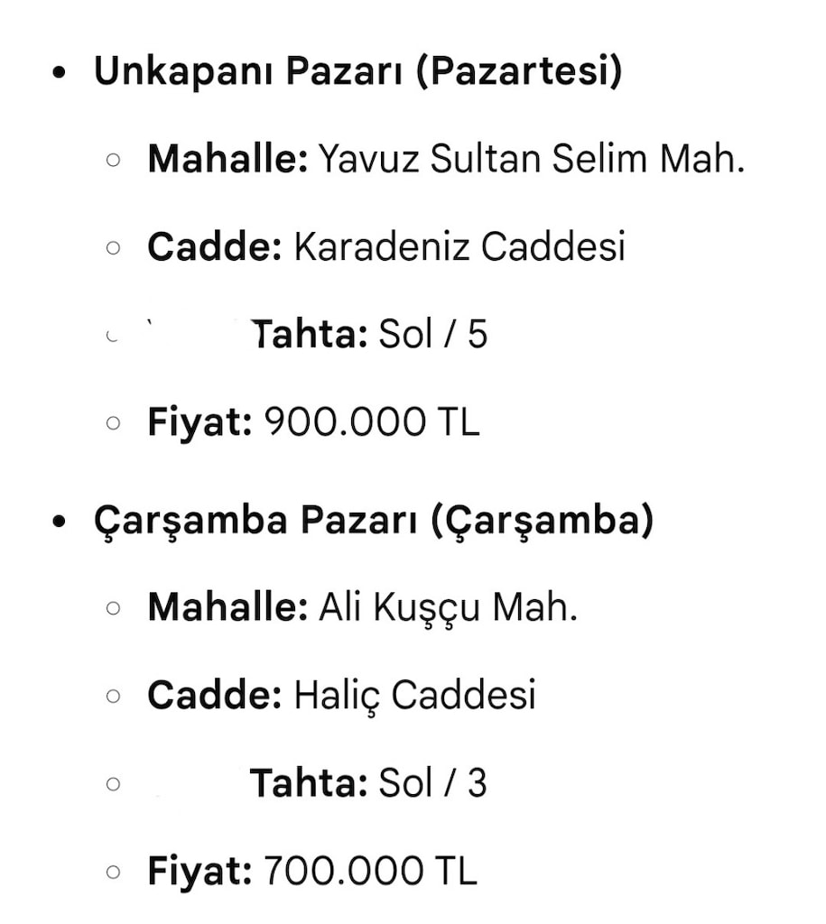 pazar yeri