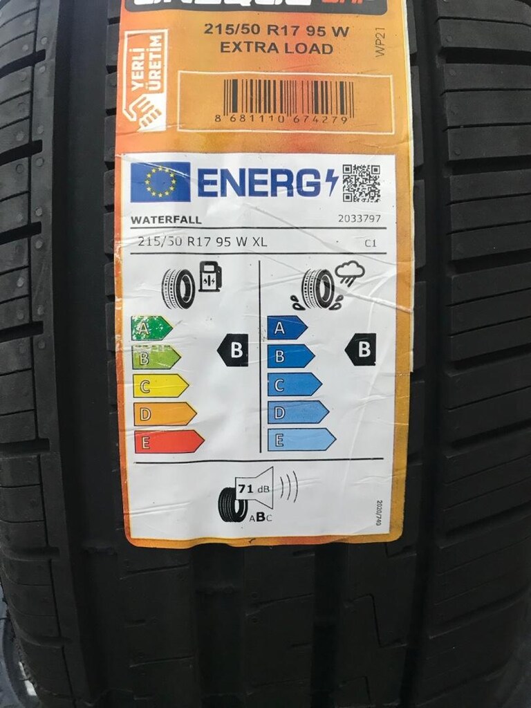 215/50r 17 Ebatta Sıfır Yaz Lastiği Yerli - 4