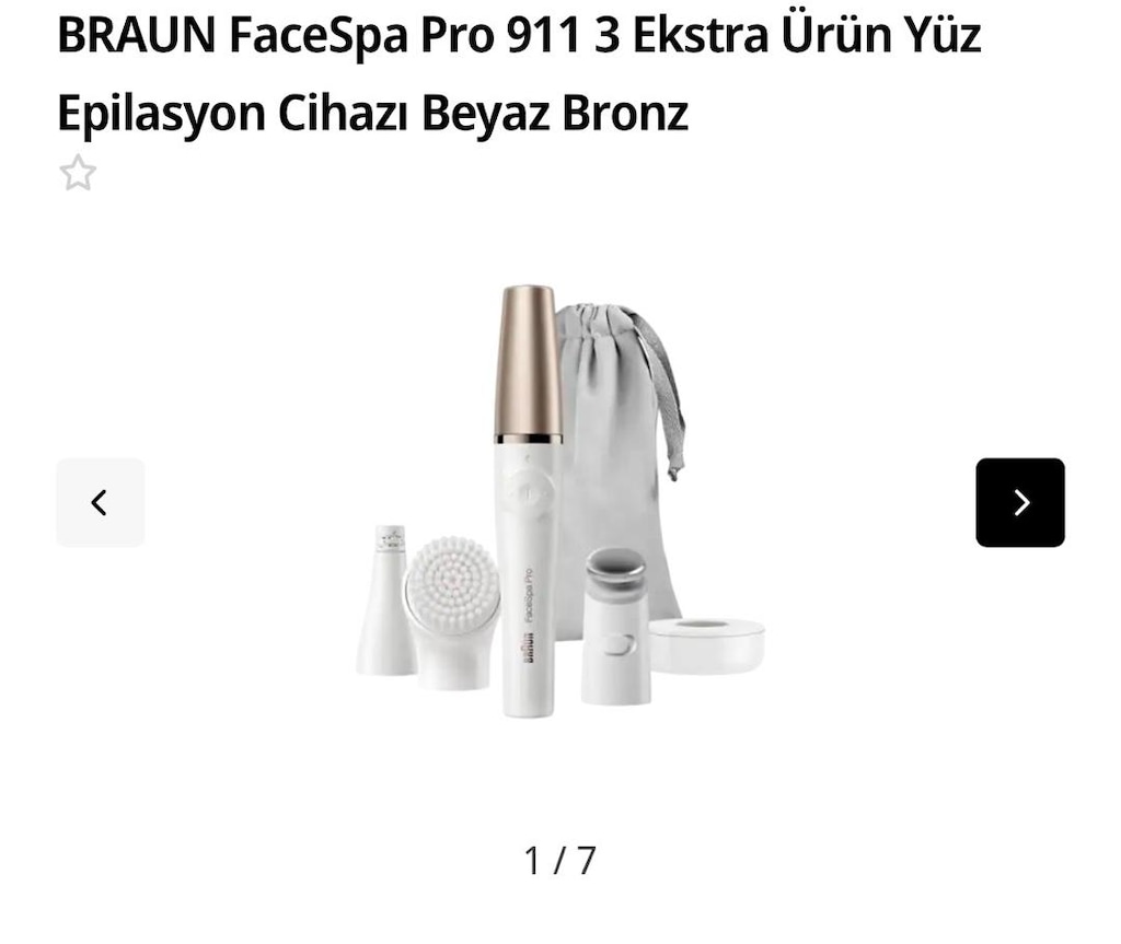 BRAUN FaceSpa Pro 911 3 Ekstra Ürün Yüz Epilasyon Cihazı - 4