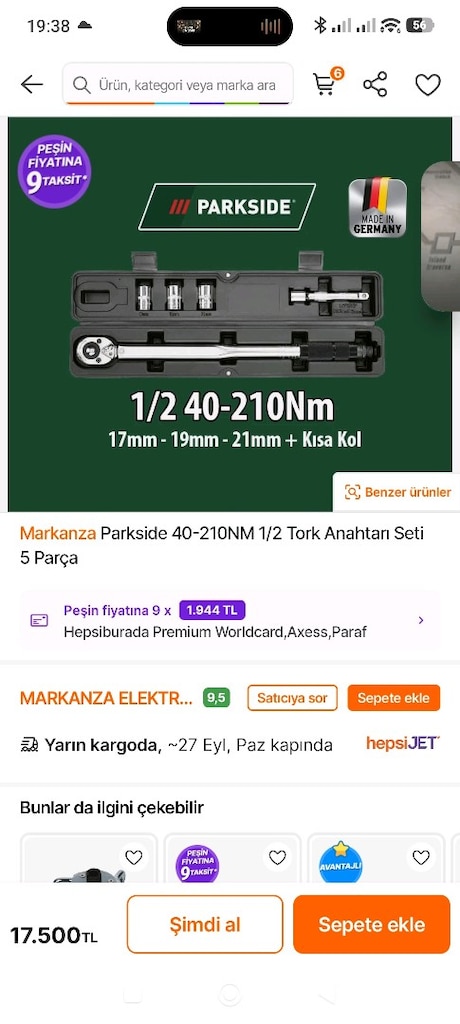 Tork Anahtarı Alman Malı 1/2 Cırcır Sıfır Kutusunda - 5
