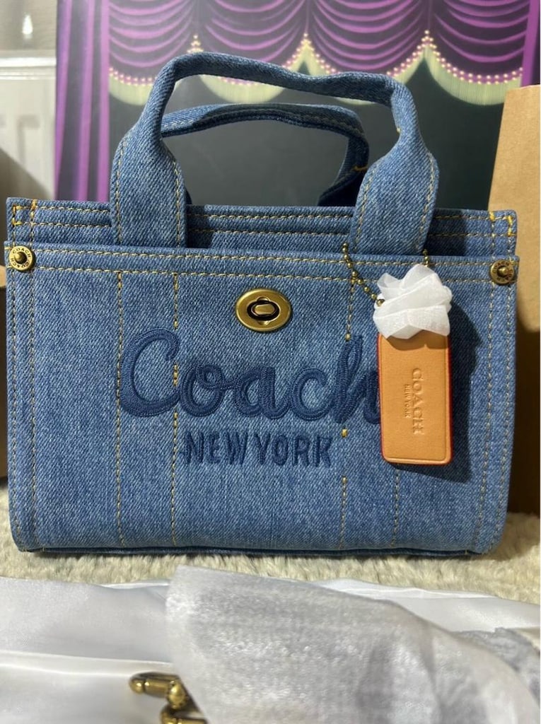 COACH Coach Cargo Tote 20 Denim. - 2