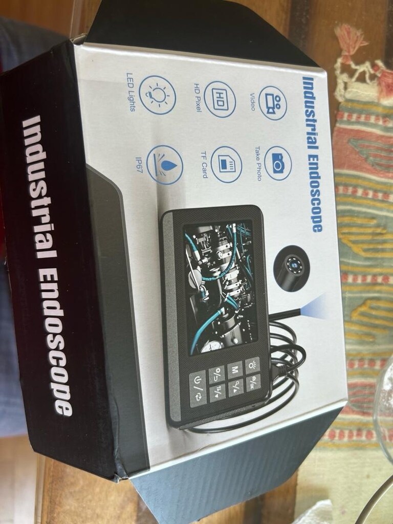 Yılan Kamera,Endoskop Kendi Monitörlü 10 mt Sert Kablo çift kameralı - 6