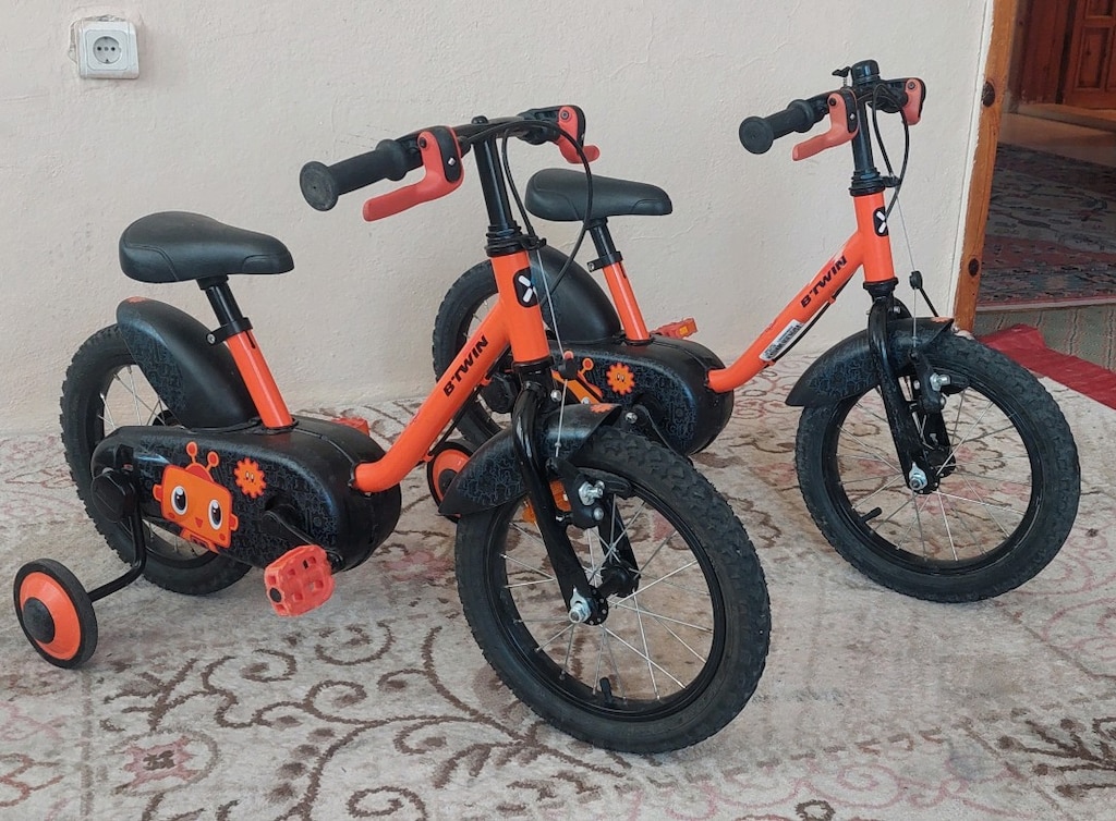 2 ADET 14 JANT BTWIN ÇOCUK BISIKLETI - 5