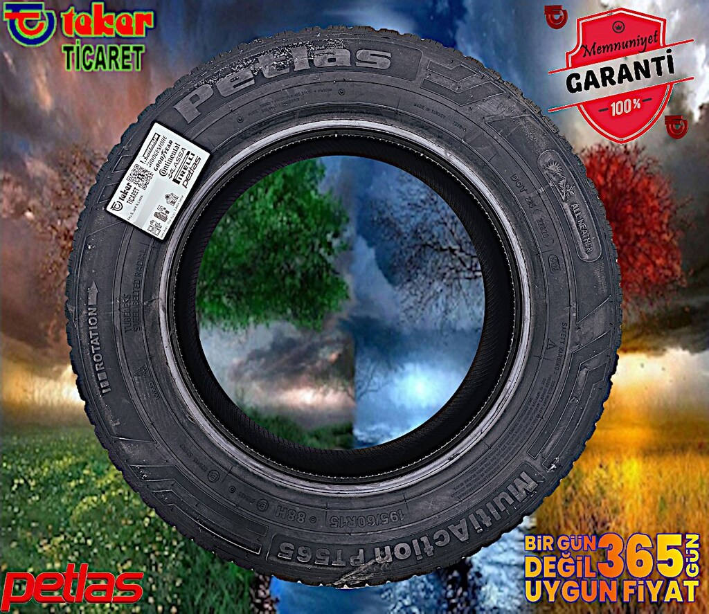 195 60 15 PETLAS PT565 #4 MEVSİM# TEKER TİCARET - 2
