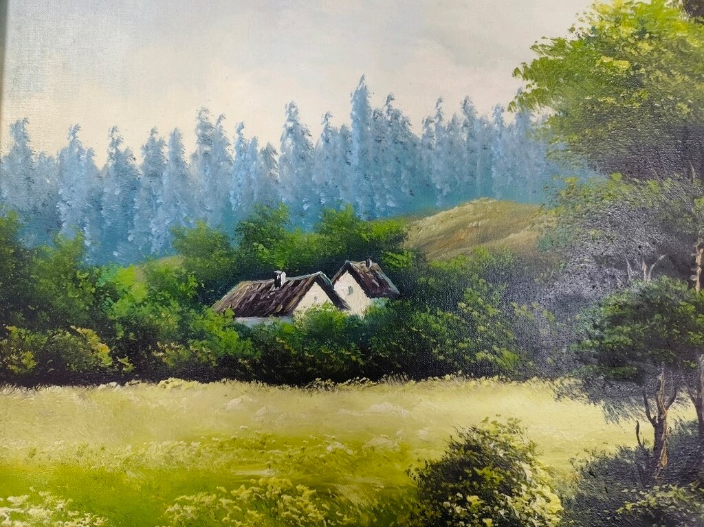 Antika Çerçeveli Orijinal İmzalı Yağlı Boya Tablo - 9
