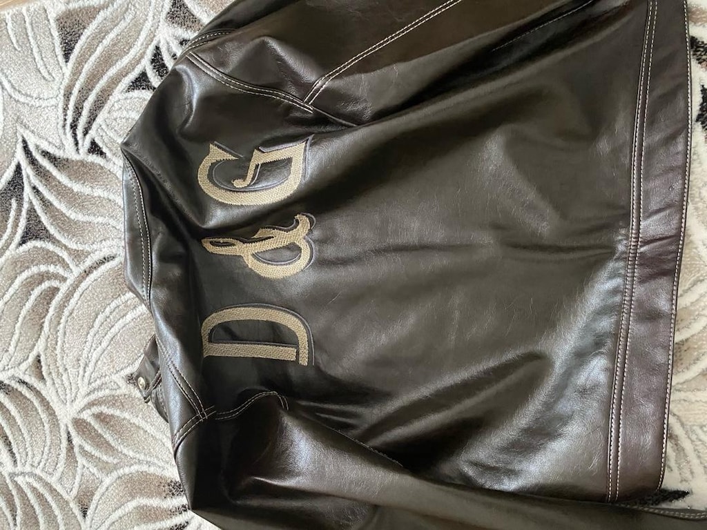 dolce gabbana deri ceket