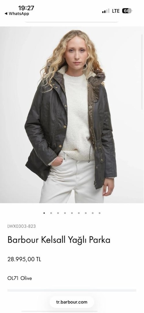 Barbour Yağlı Ceket Kelsall Model - 8