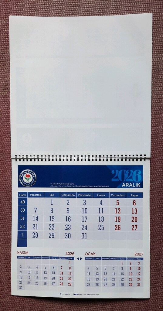 2026 YILI DUVAR TAKVİMİ - 4
