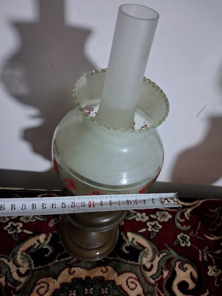 antika gaz lambası pirinç 1930 yılları - 4
