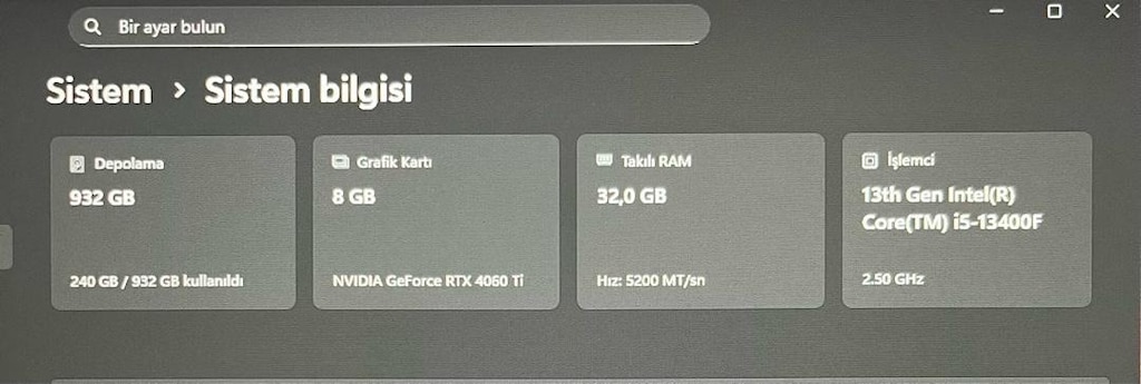 AZ KULLANILMIŞ TEMİZ GARANTİLİ GAMING PC - 5