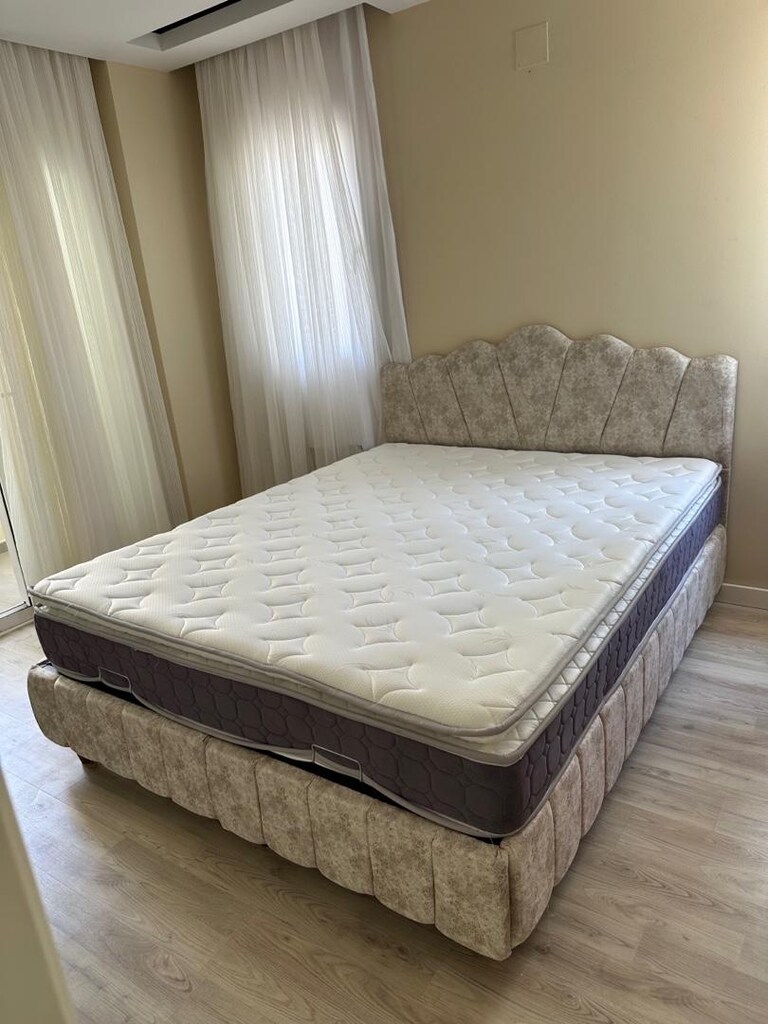 çift kişilik baza başlık gerçek pelitli yatak sıfır ürün ambalajında - 3