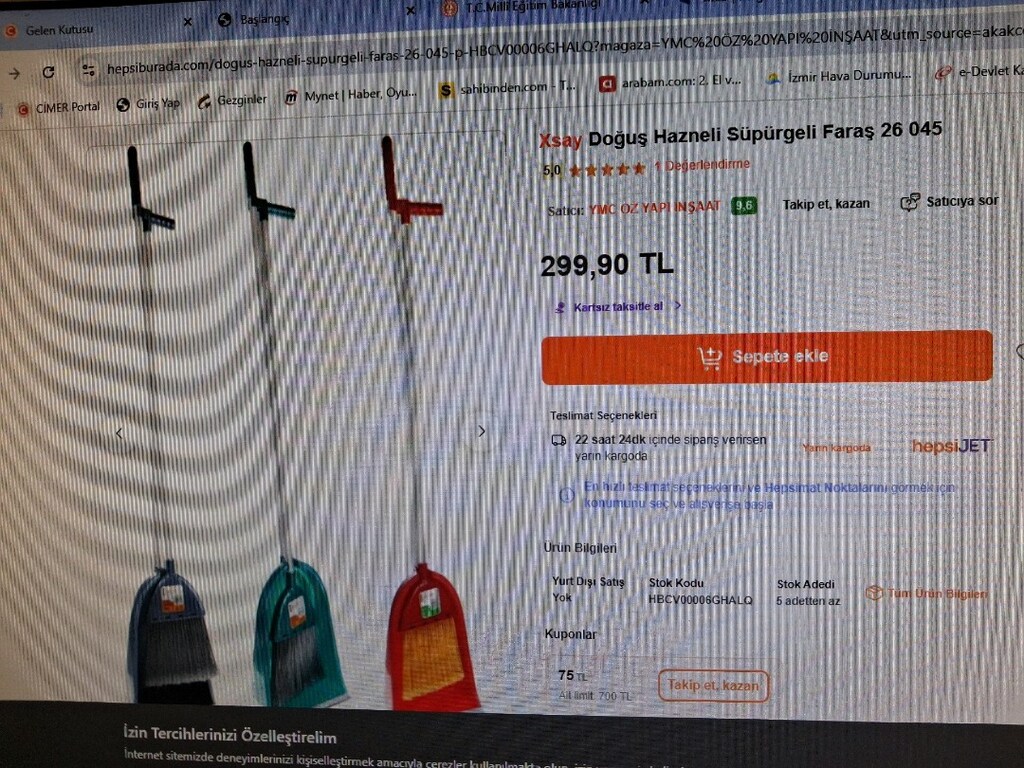 yeni sıfır süpürge kalın borudan..büyük boy. en kalitelisi. - 4