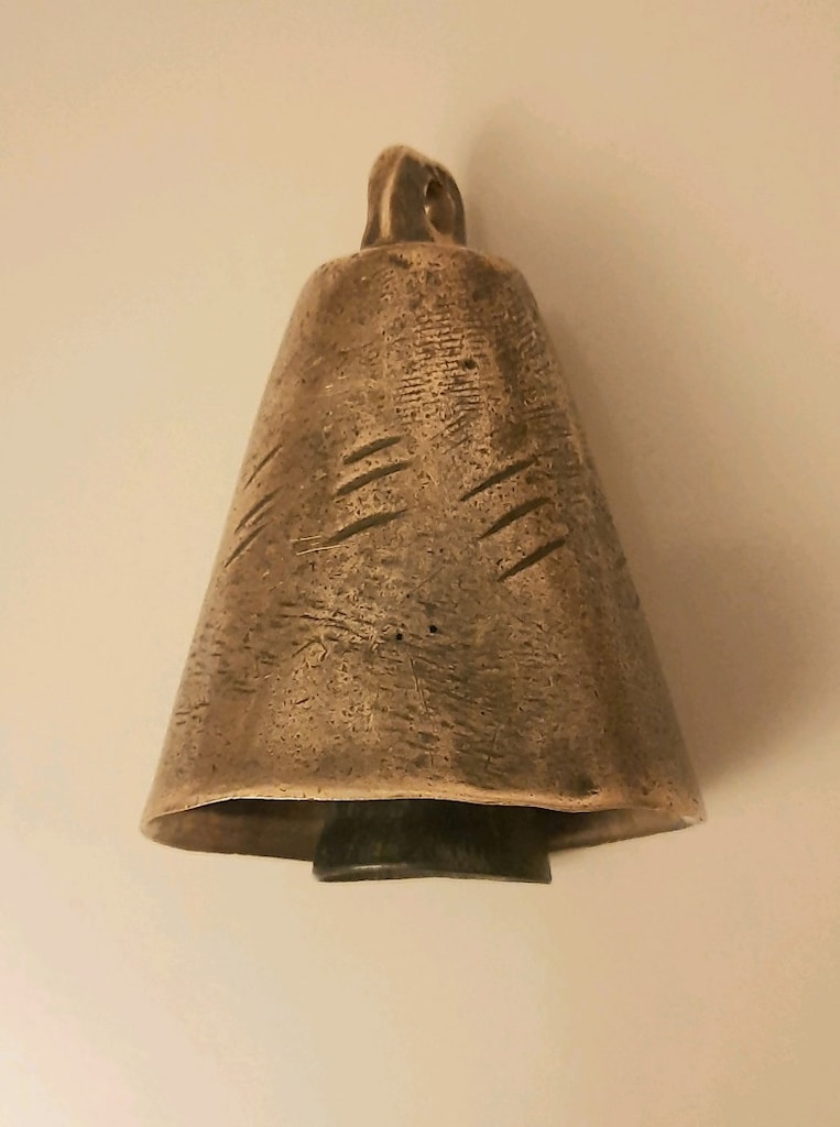 Antika Eski Pirinç Büyük Boy Zil Çan - 3