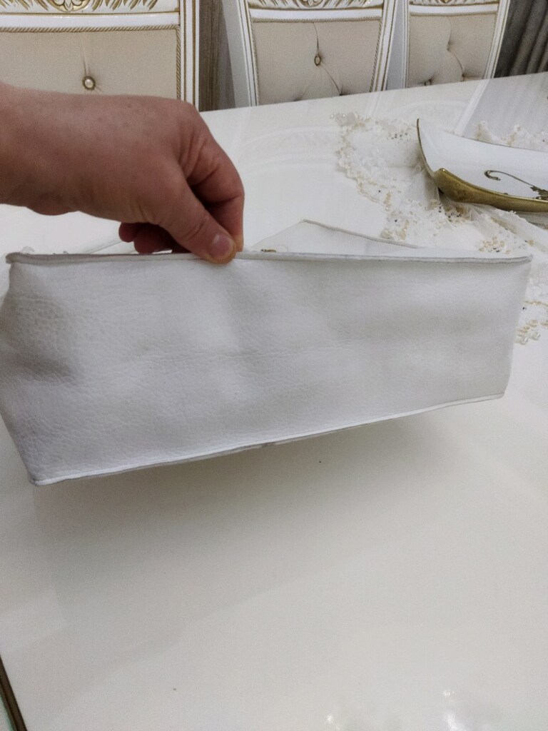 Beyaz omuz çantası suni deri - 9