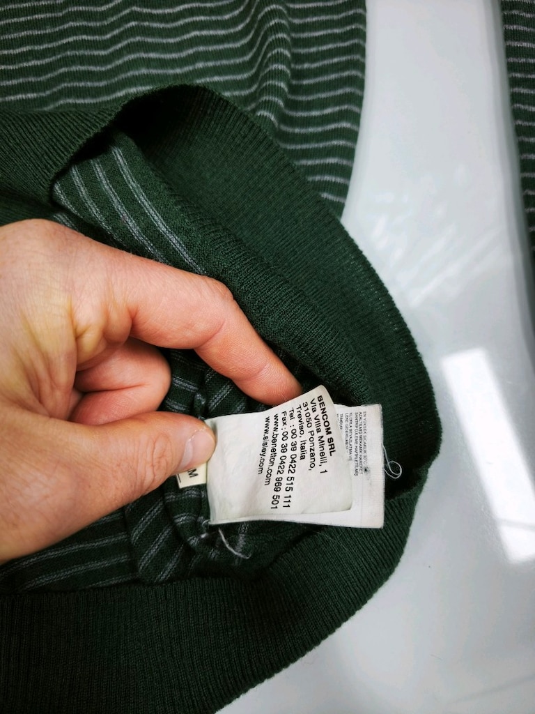 sıfır Benetton yün kazak M - 11