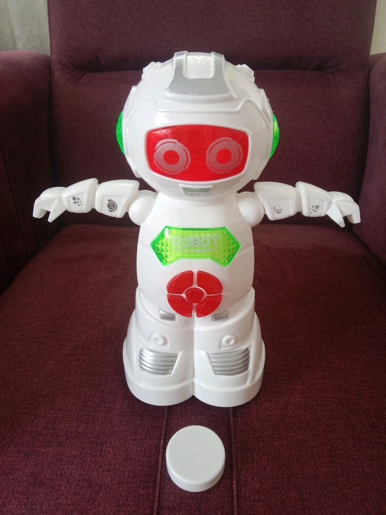 ışıklı müzikli koruma robotu sıfır kutusunda - 3