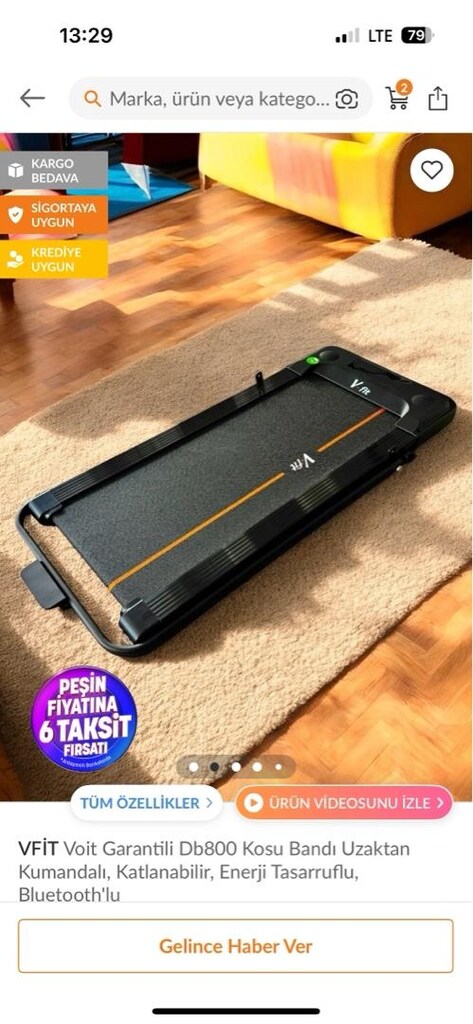 vfit Db800 Koşu bandı uzaktan kumandalı - 2