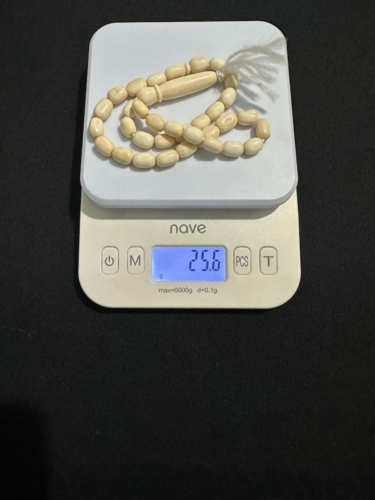 Fildişi Tespih Afrika İşçilikli 25.6 GR - 5