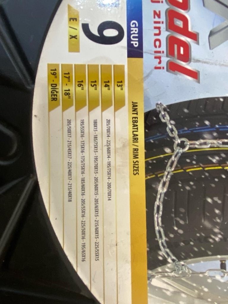 CAR SET GRUP 9 NUMARA KAR ZİNCİRİ - 4