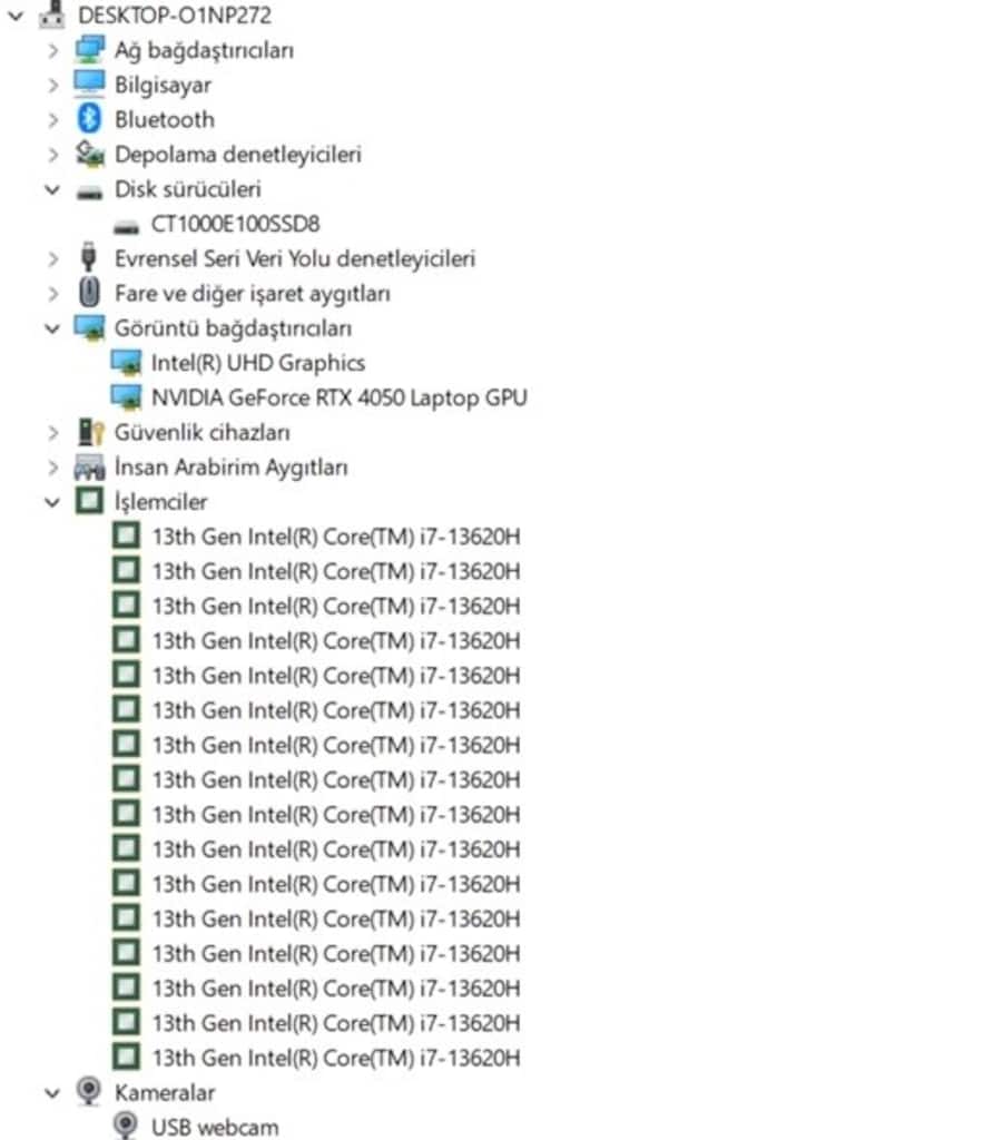 i7 13. Nesil Excalibur 32 GB RAM Garantili oyun canavarı laptop - 9