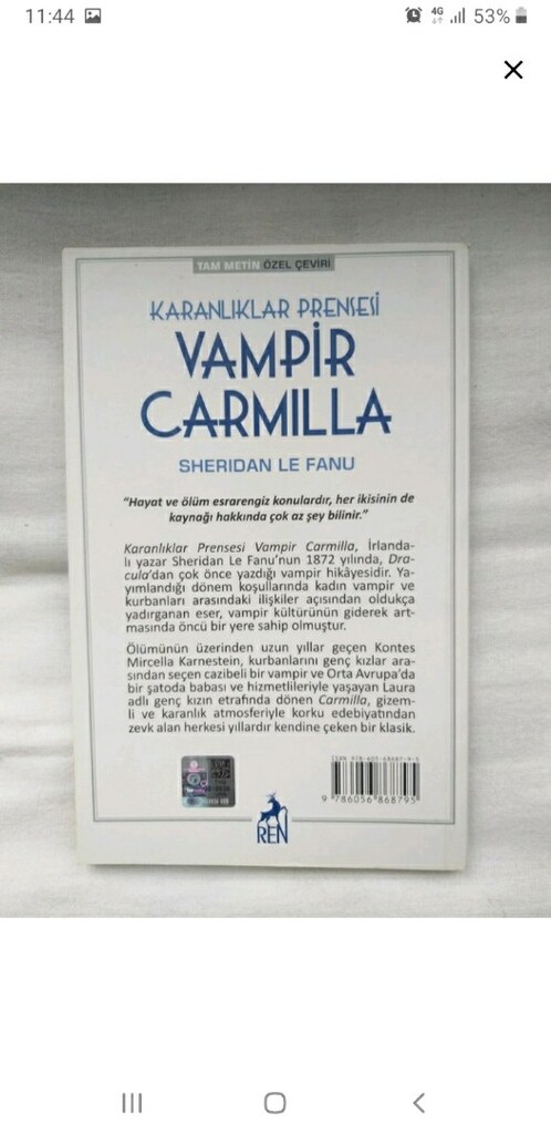 Karanlıklar Prensesi Vampir Carmilla - Sheridan Le Fanu - 2