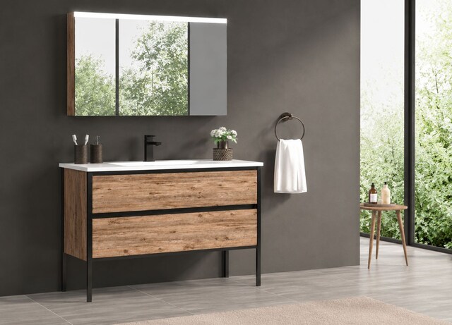 100 cm BANYO DOLABI + AYNALI DOLAP