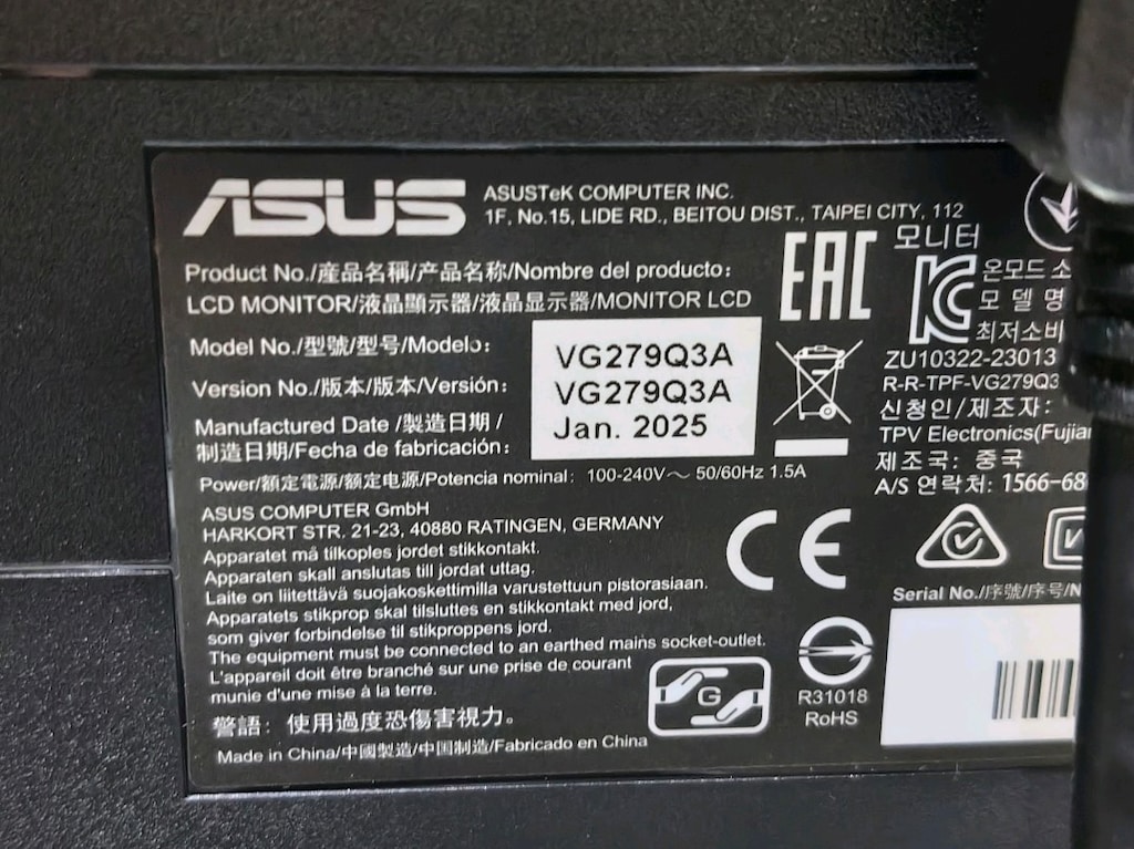 ASUS TUF 27" 180HZ 1MS IPS OYUNCU MONİTÖRÜ - 3