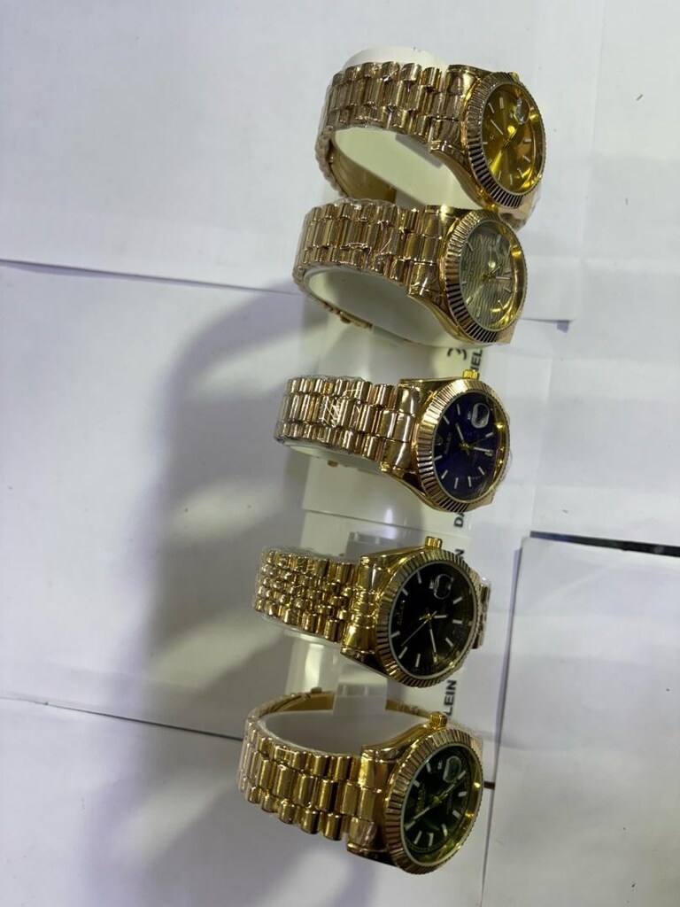 Rolex Model Gold Takvimli Metal Kordon Saatler – Lüks & Şık Seri - 8