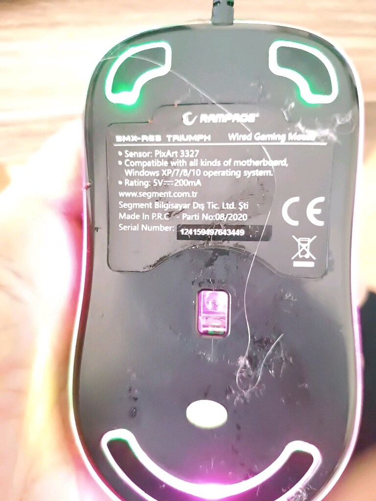 RAMPAGE SMX-R65 Triumph Usb RGB Işıklı 12400dpi Gaming Mouse Siyah - 4