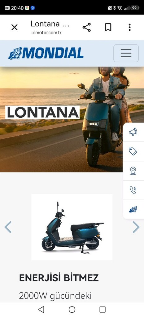 Mondial lontana elektrikli motor 2000w - 4
