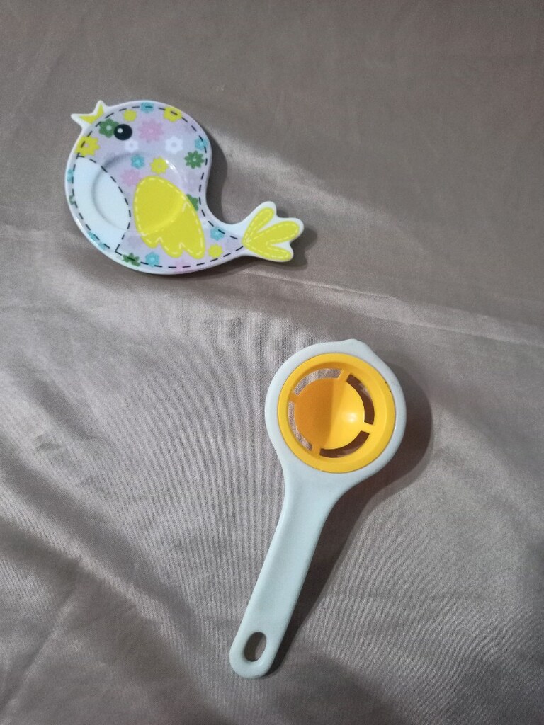 kuş figürlü tabak ve yumurta sarısı ve beyazi ayırıcı - 2