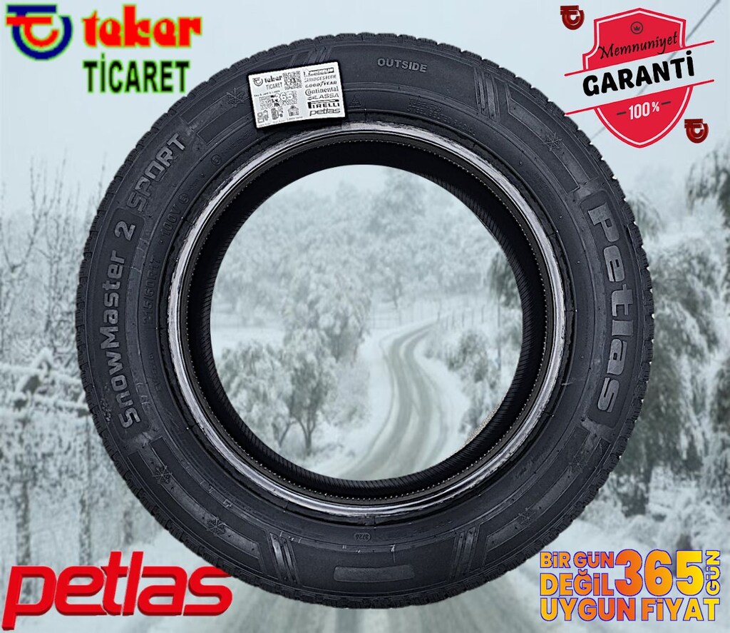215 60 17 PETLAS SNOWMASTER2#kış & kar lastiği# Teker Ticaret 2026 - 2