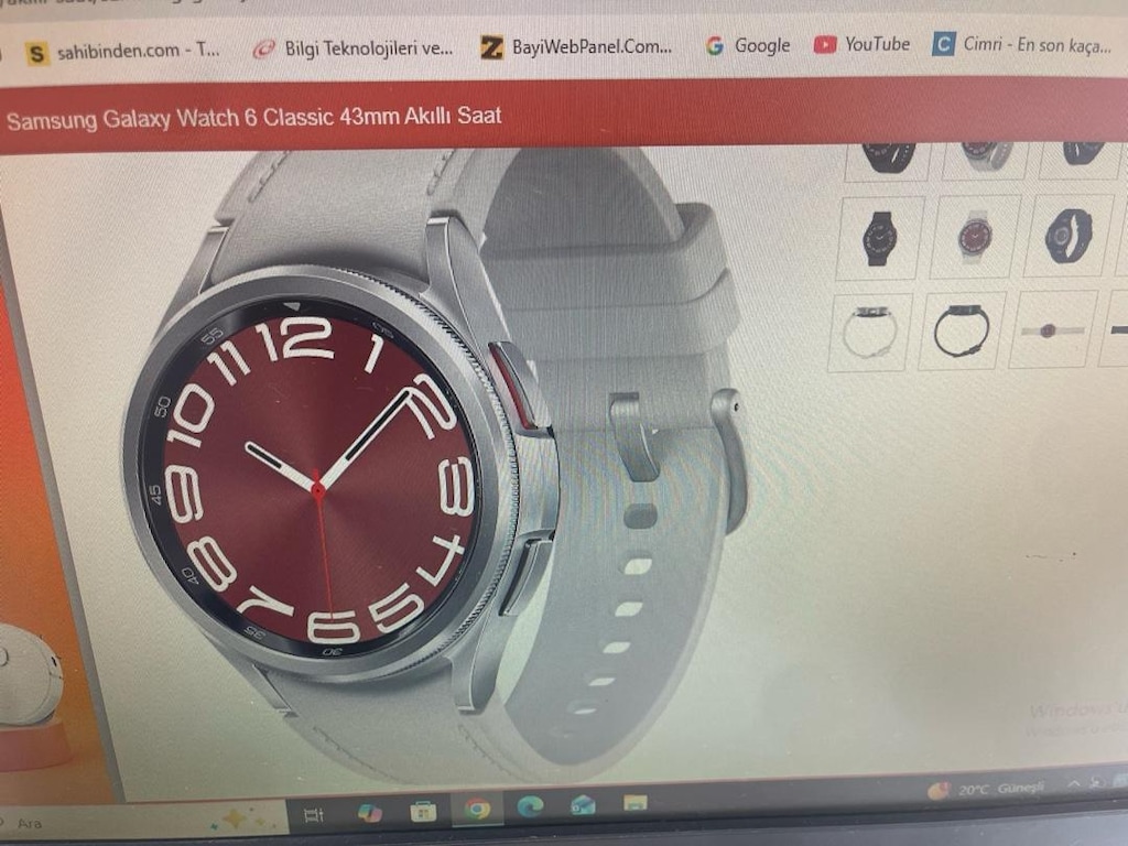 SAMSUNG WATCH 6 CLASSİC 43MM BEYAZ RENK - 2