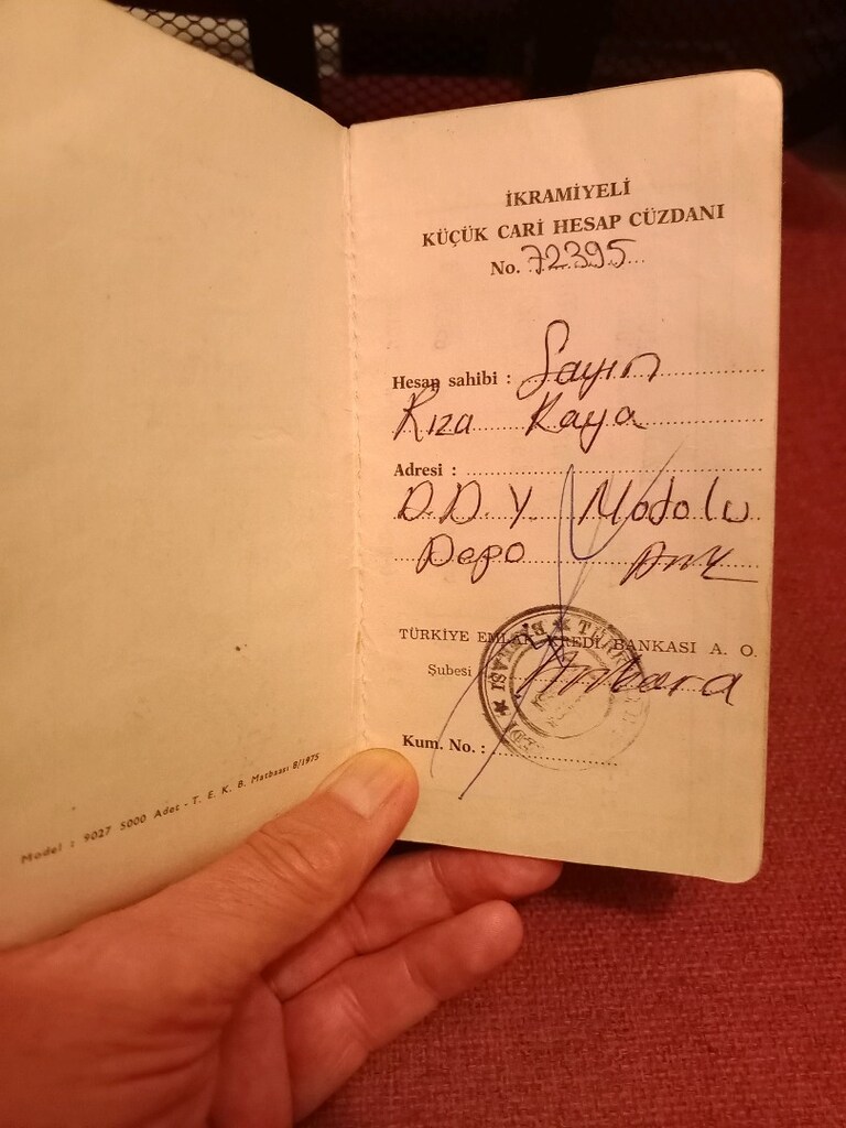 53.yıllık emlâk Kredi Bankası vadeli hesap cüzdanı - 2
