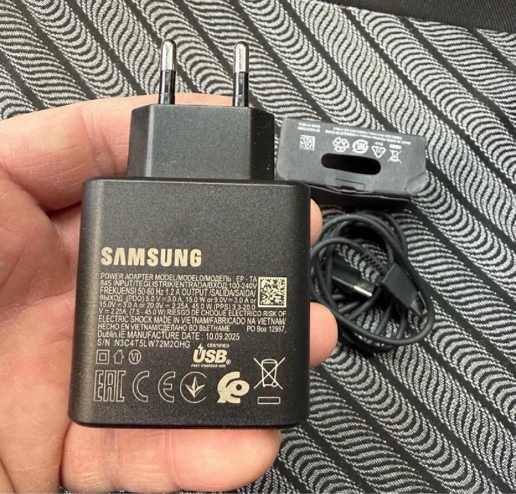 orijinal Samsung 45 walt süper hızlı şarj aleti - 2