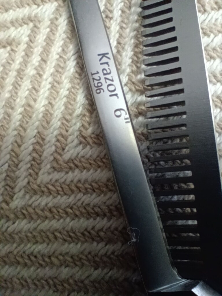 Krazor 6 " Profesyonel Tek Taraflı Efile Saç Kesim Makas - 2