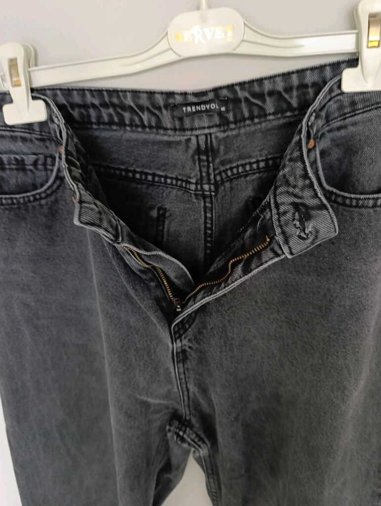 Gri Jean Pantolon - 13