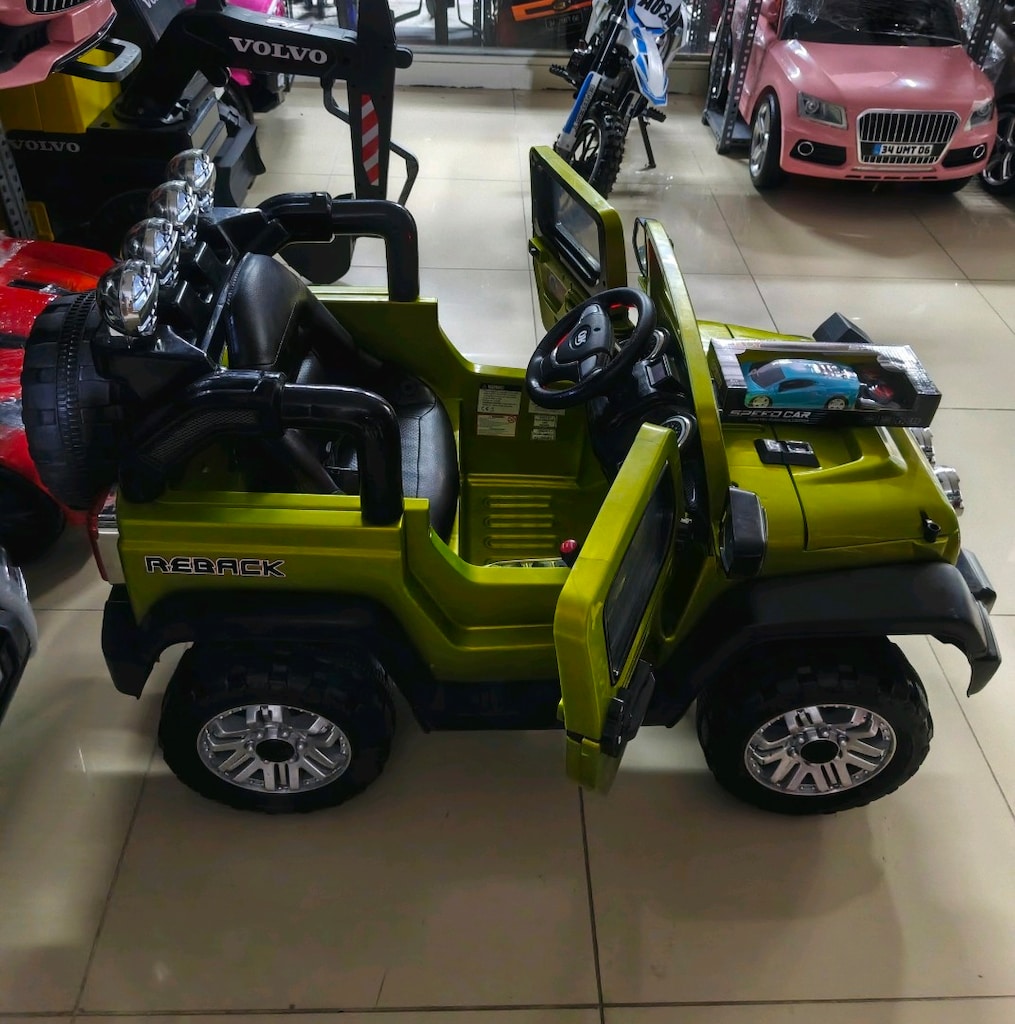 (AnkaCar ÇOCUK oto galeri)12+12 2 MOTOR KUMANDALI AKÜLÜ ARABA JİP - 8