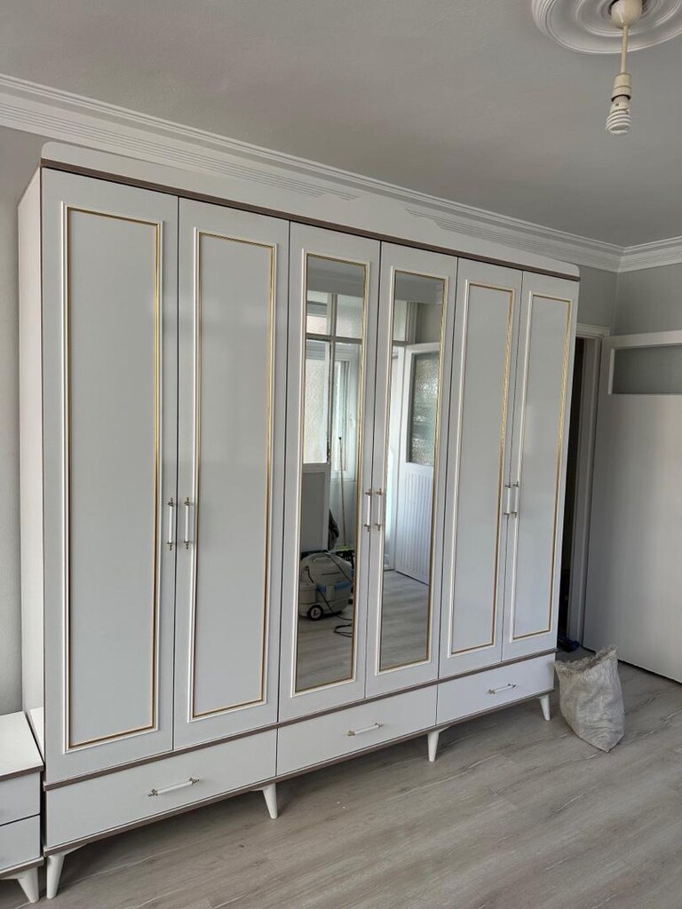 ultra lüks komple mdf yatak odası takımı sıfır ürün ambalınında - 5
