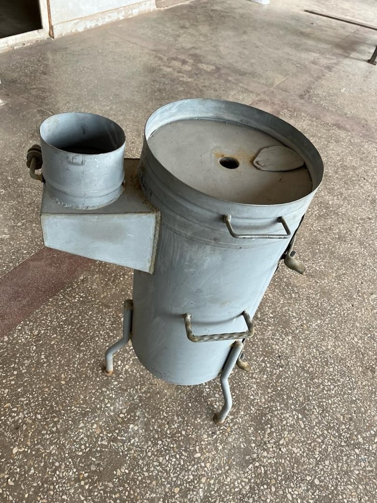 lpg tankından üretilmiş katı yakıt sobası.. - 4