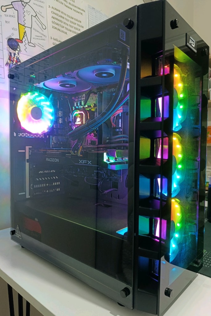 İNTEL İ7 13700K B760M-P 32GB DDR5 12GB RX6700XT 500GB M2SSD - 6