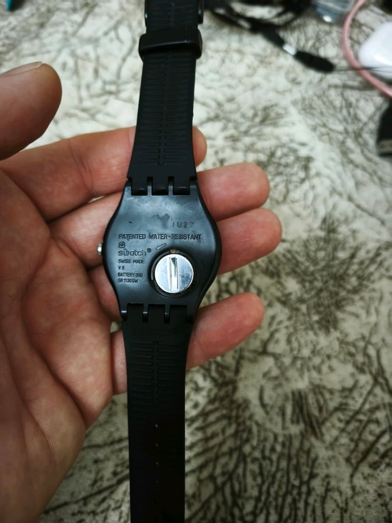 Orjinal Swatch Desenli Kordonlu Kol Saati - 5