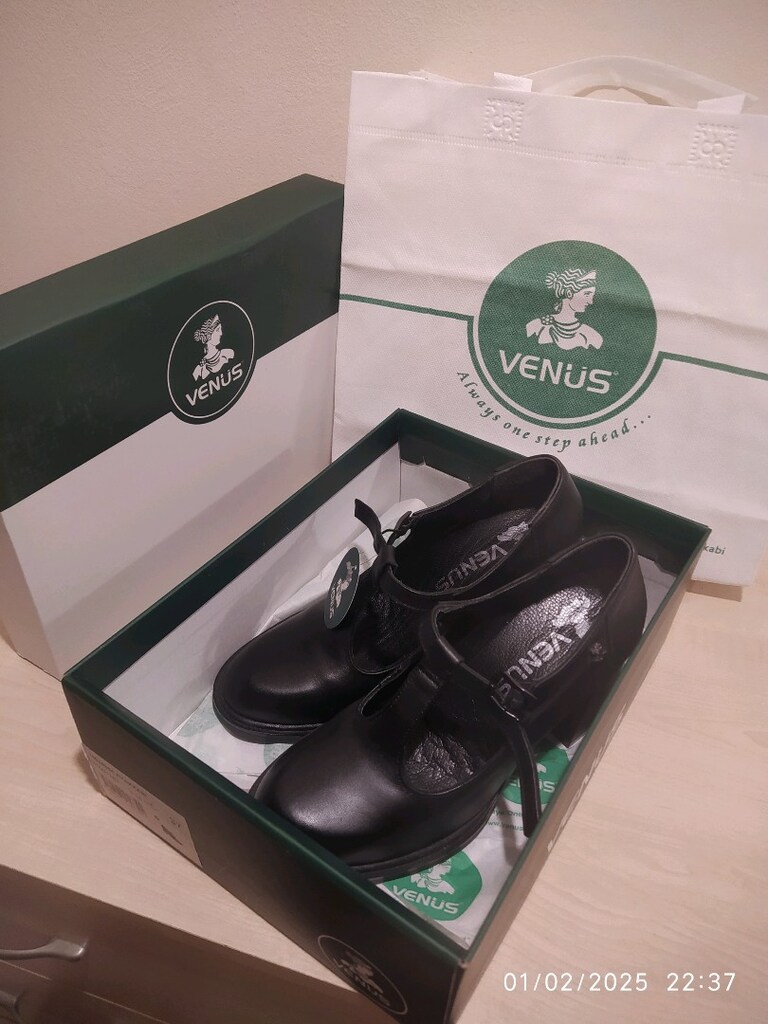 VENÜS 37 NUMARA HAKİKİ DERİ TOPUKLU AYAKKABI - 2