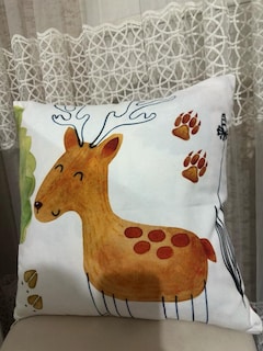 geyik yastık kırlent dekoratif - 3