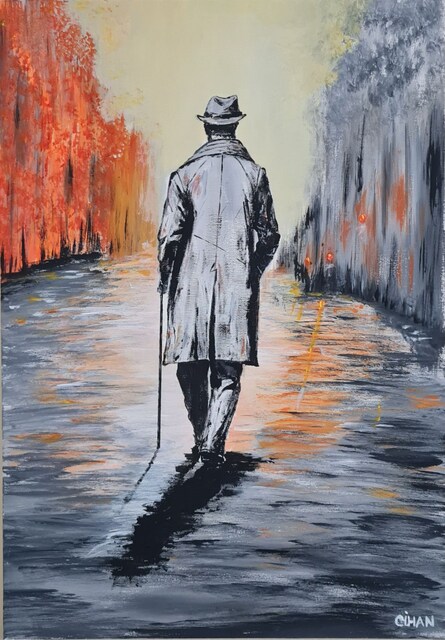 Yalnızlığın Sessiz Çığlığı 35x50 Akrilik Tablo