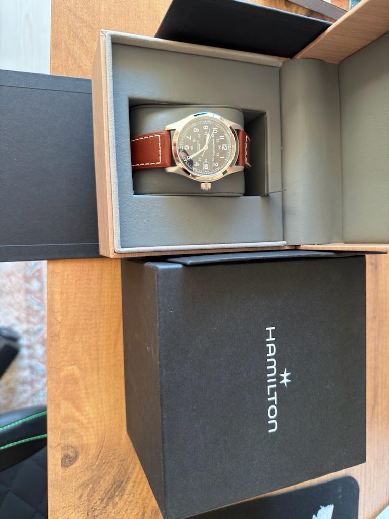 Hamilton khaki 38mm otomatik erkek kol saati. - 2