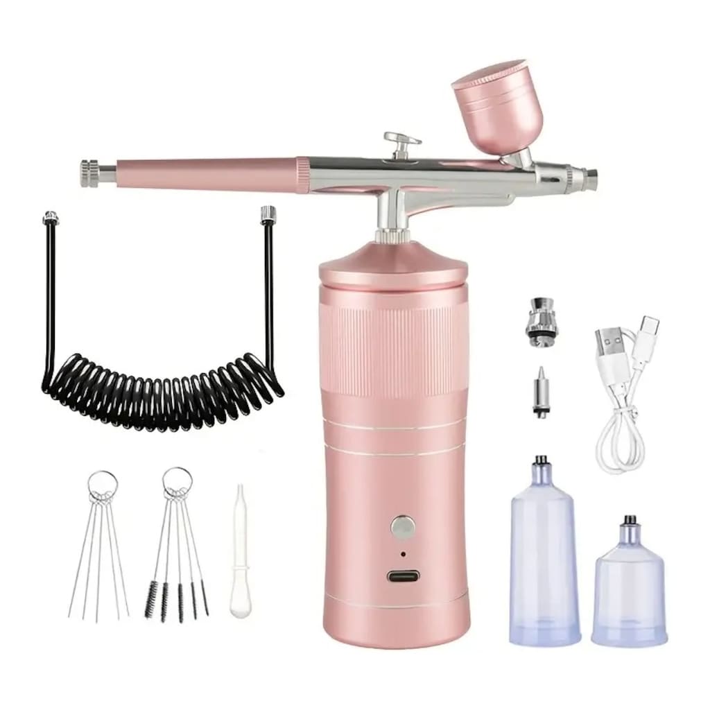 Profesyonel Airbrush Sprey Boya Tabancası Kompresör HORTUMLU Set - 6