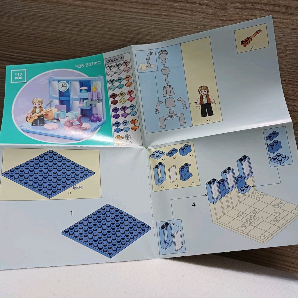 Sluban Kız Çocuk / Oda Temalı Blok Seti (M38-B0791C) - Tam Parça - 8